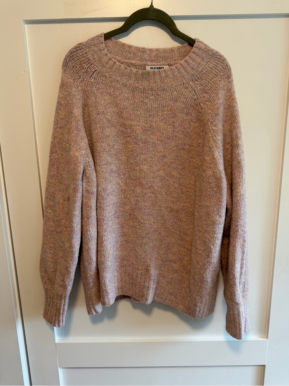 Old Navy Lavender Marled Crewneck Sweater